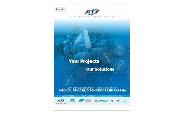 Cover image of brochure that outlines the various ATS businesses that work in the life sciences industry and how together ATS offers an end-to-end service in life sciences